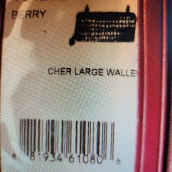 Brighton Vintage Cher zip wallet patent leather burgundy.. - Picture 4 of 8